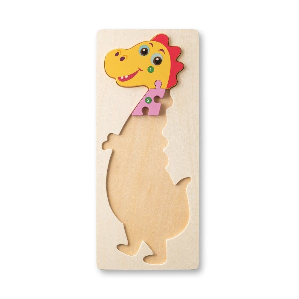 DIPLODOCO Puzzle in Dinosaurierformat aus Kiefernsperrholz - naturhell-353