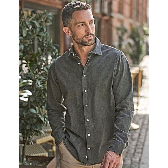 Denim shirt - black denim-918