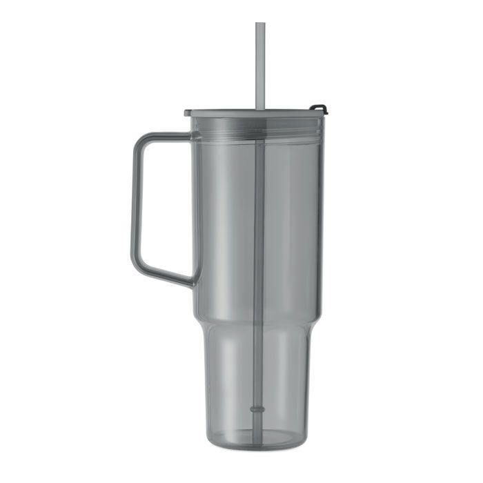 Trinkbecher RPET 1200ml MUGORA - transparent grau-914
