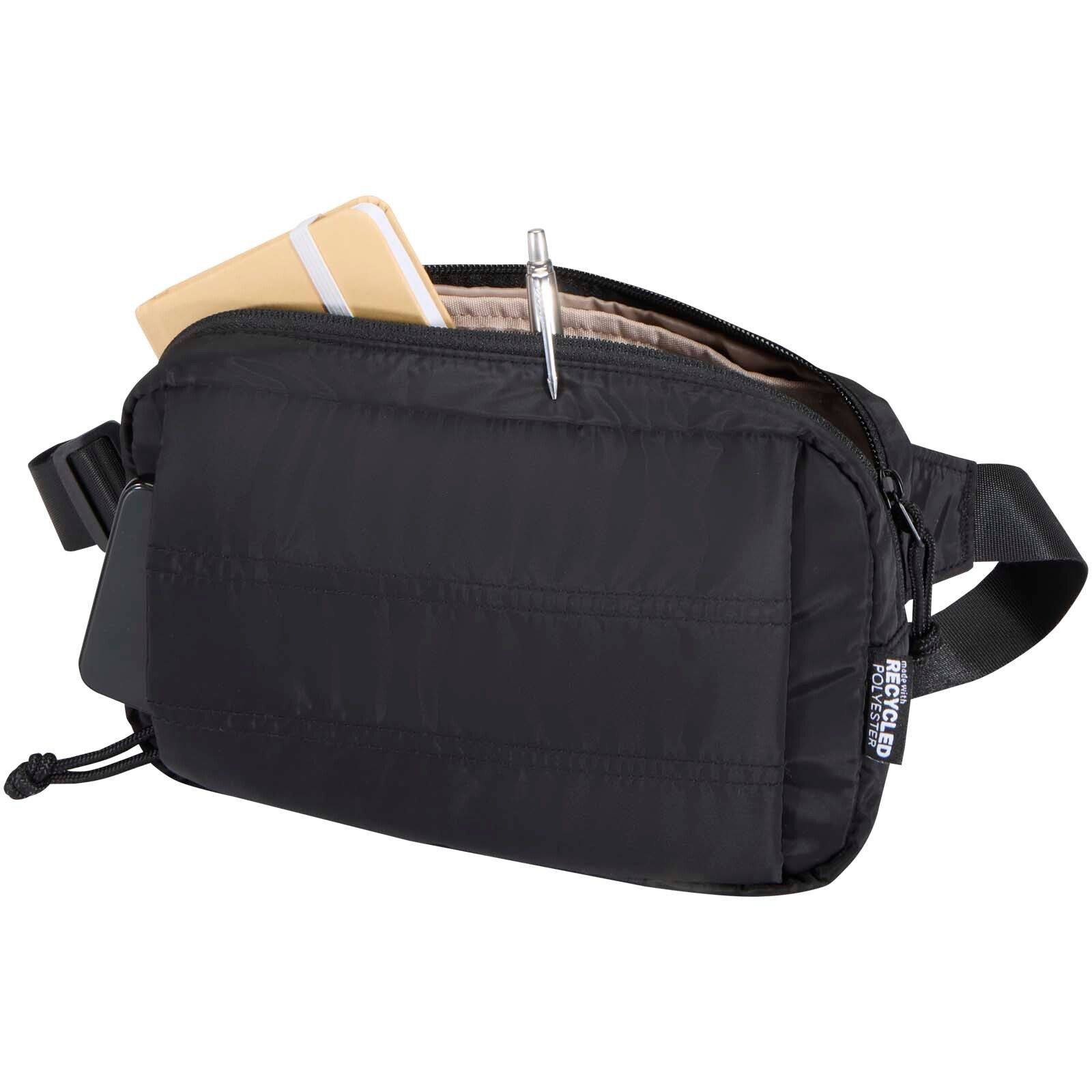 Puffer GRS recycelte Gürteltasche 1,5L - schwarz-763