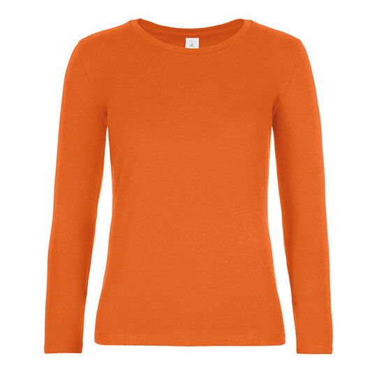 Women´s T-Shirt #E190 Long Sleeve für Damen - urban orange - S-127