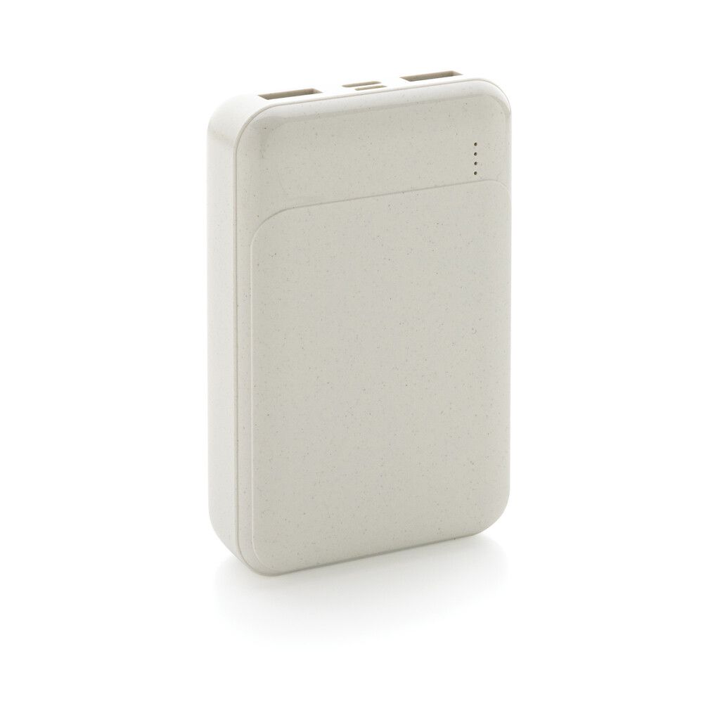 10.000 mAh Powerbank aus RCS Standard recyceltem Kunststoff - weiß-462