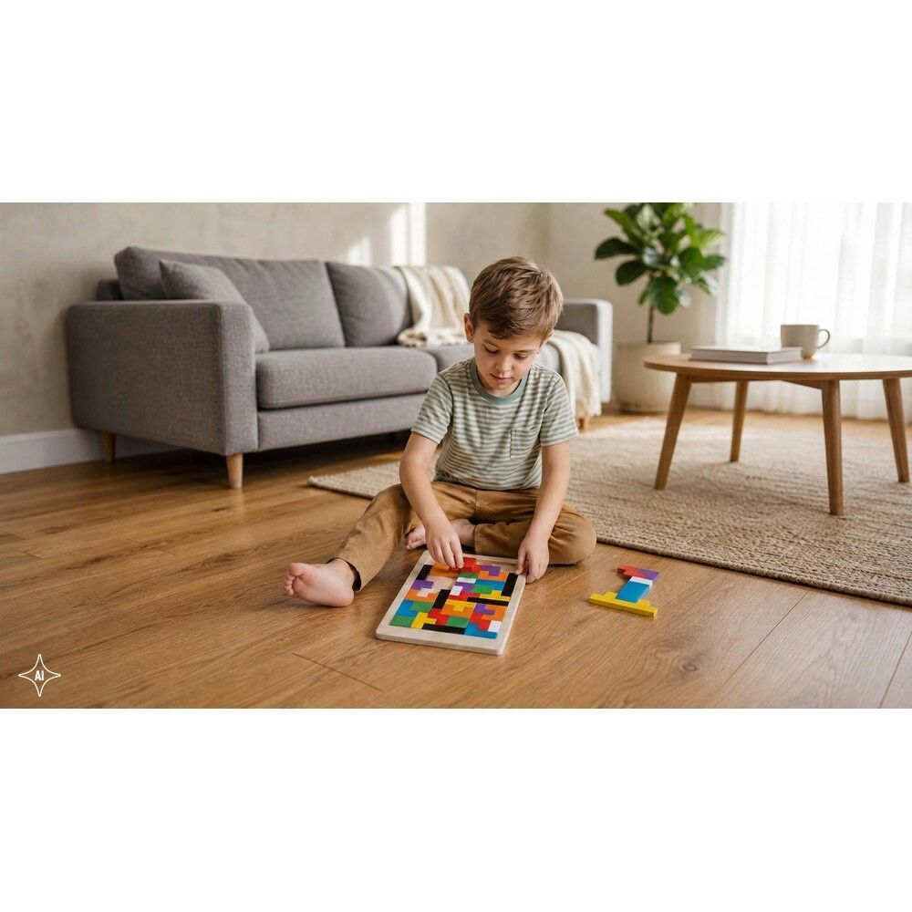 MOKI Konstruktions- und Steckspiel aus Sperrholz - naturhell-819