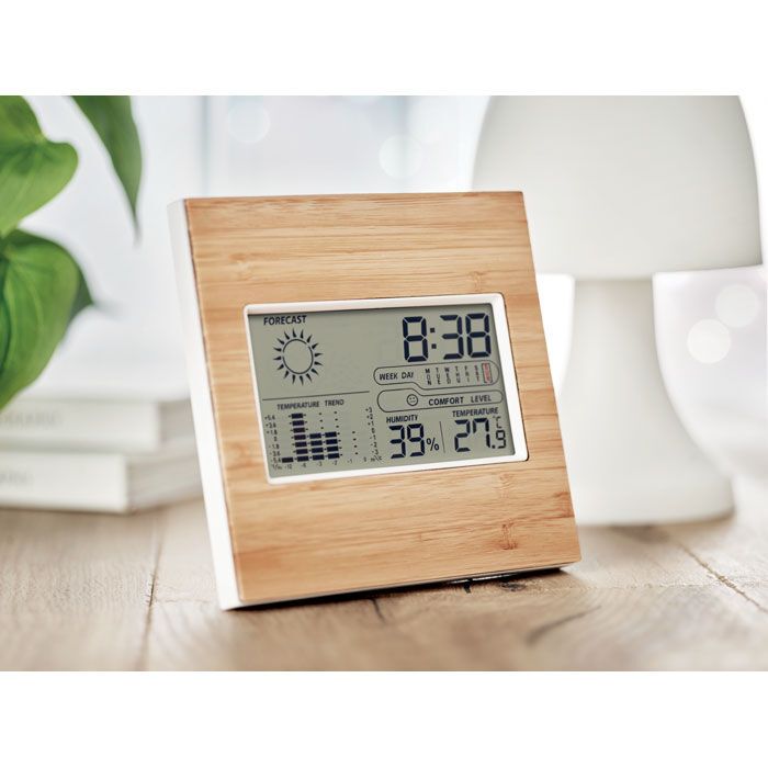 Wetterstation Bambus TURKU - holz-284