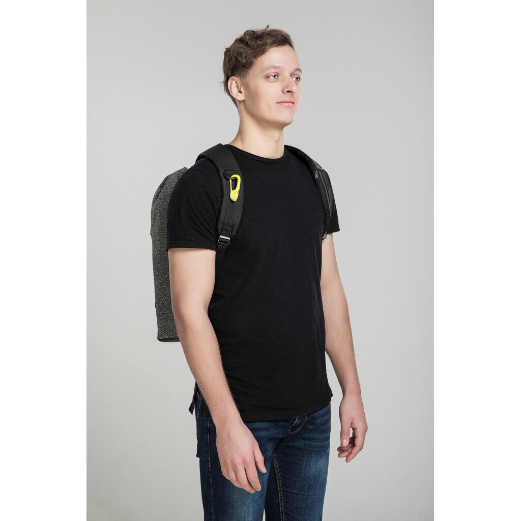 Urban schnitthemmender Anti-Diebstahl-Rucksack - grau-805