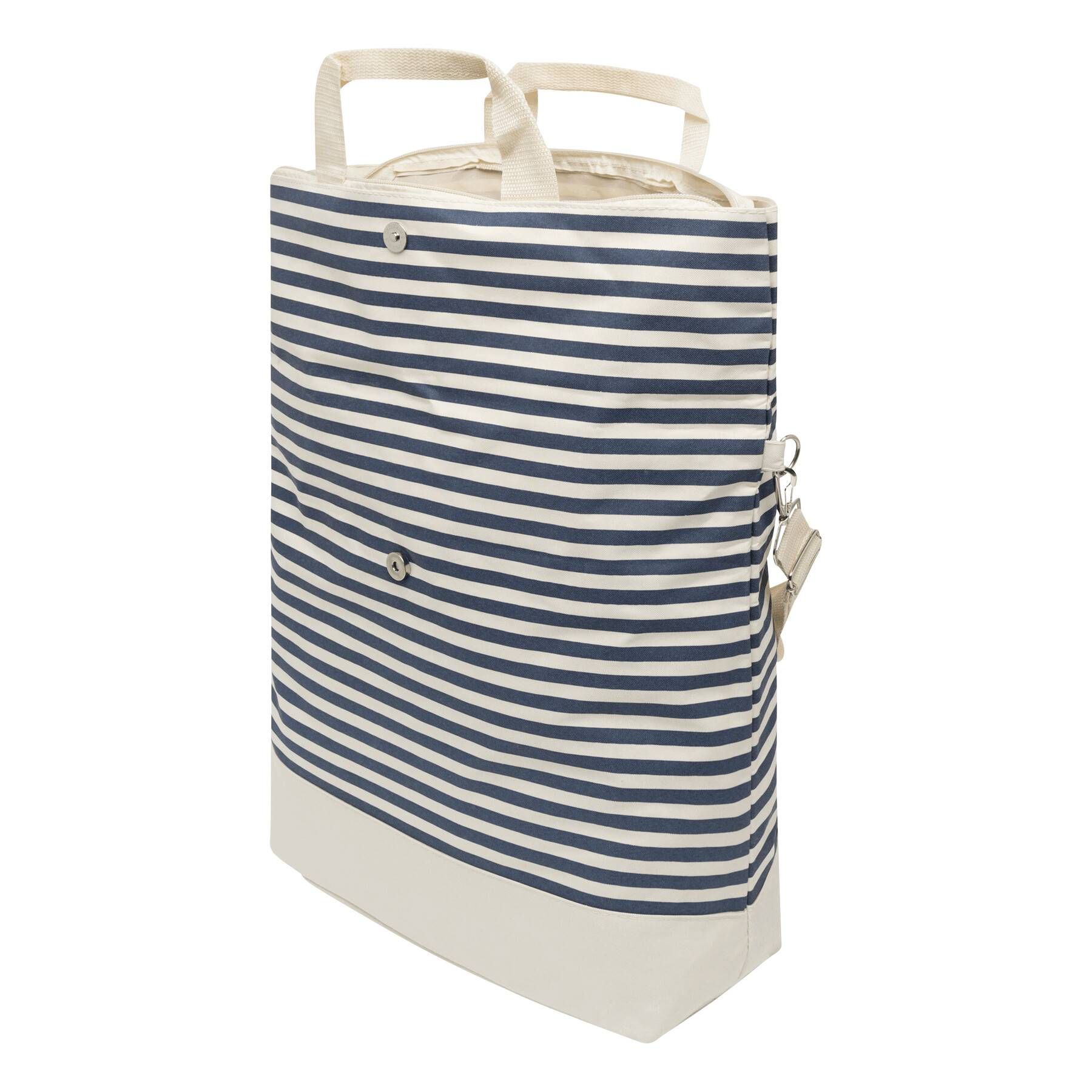 Strandtasche JUIST - beige - blau-98