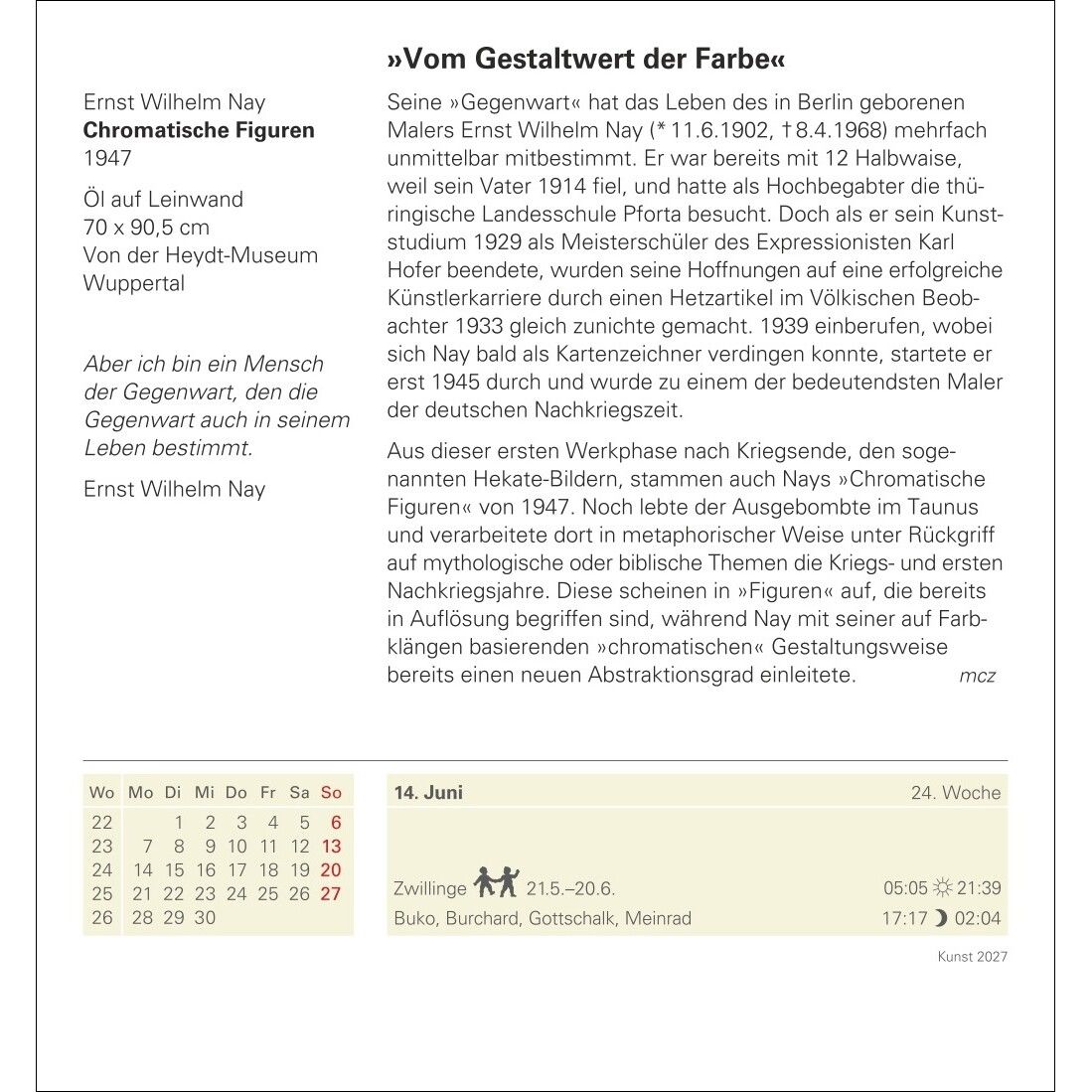 Kunst Tagesabreißkalender-753