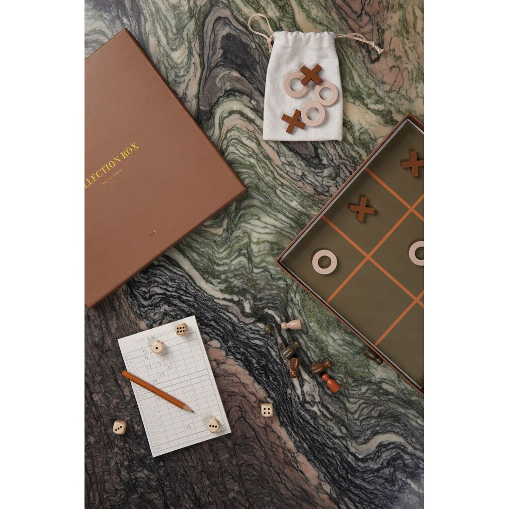 VINGA Coffee-Table Spielesammlung - braun-635
