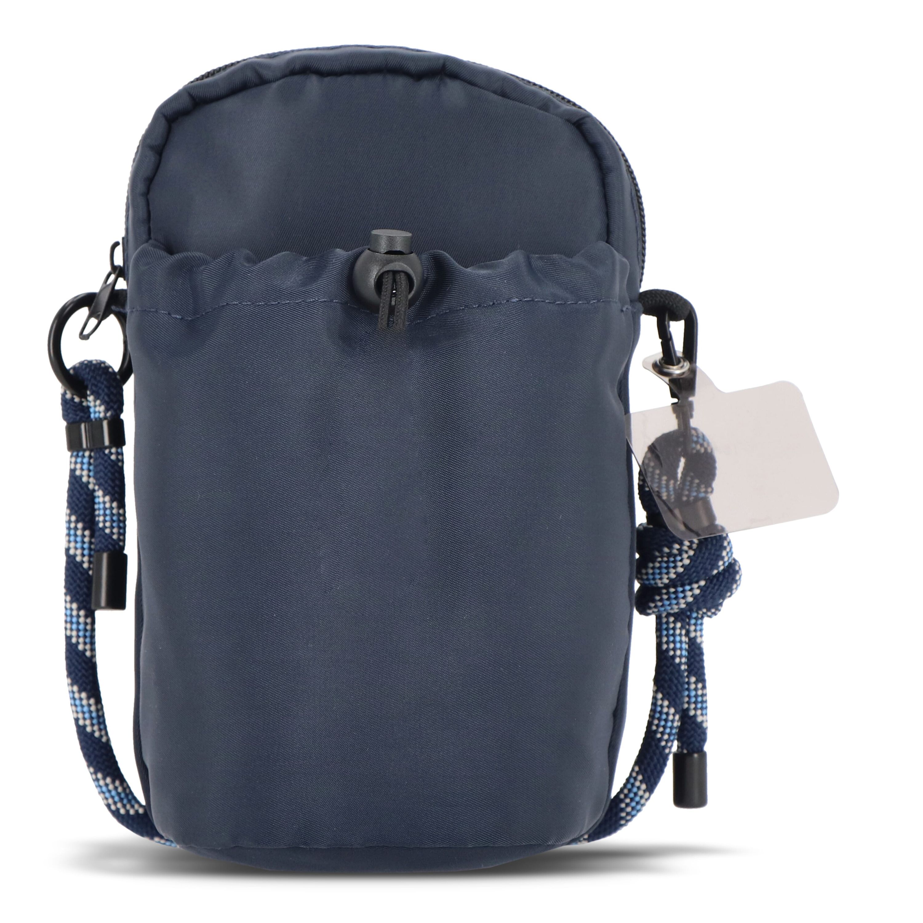 Crossbody Flaschenhalter-Tasche mit Paracord-Gurt - dunkelblau-749