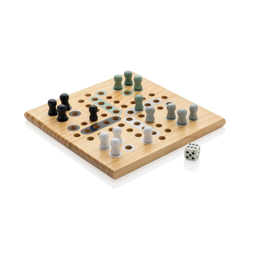 Claire Ludo-Spiel aus Holz - braun-141