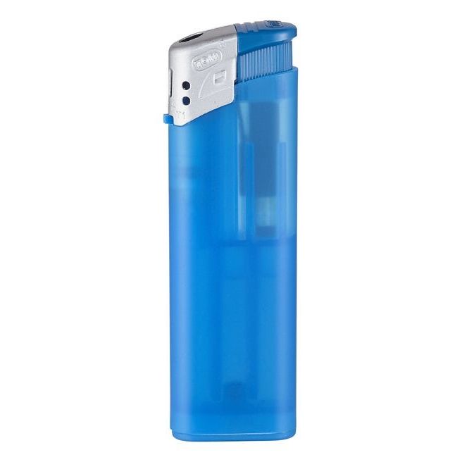 TOM® Elektronik-Feuerzeug EB-15 - gefrostet hellblau-90