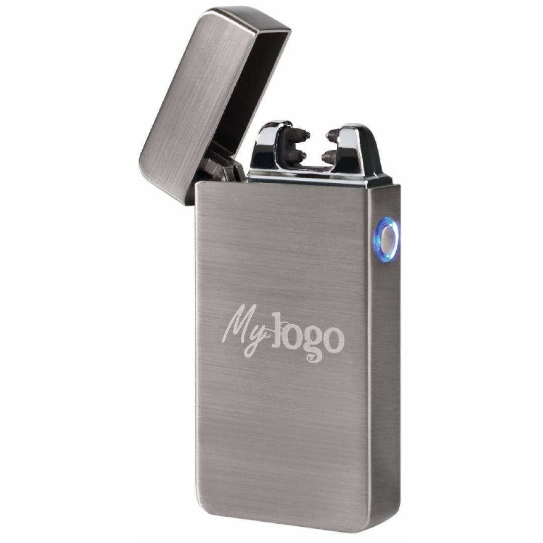 Metmaxx® Lichtbogenfeuerzeug "FuturePocketTurbo" - silber-109