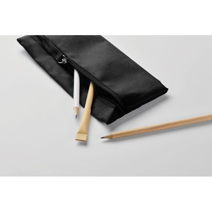 Schlampermäppchen RPET STUDY - schwarz-621