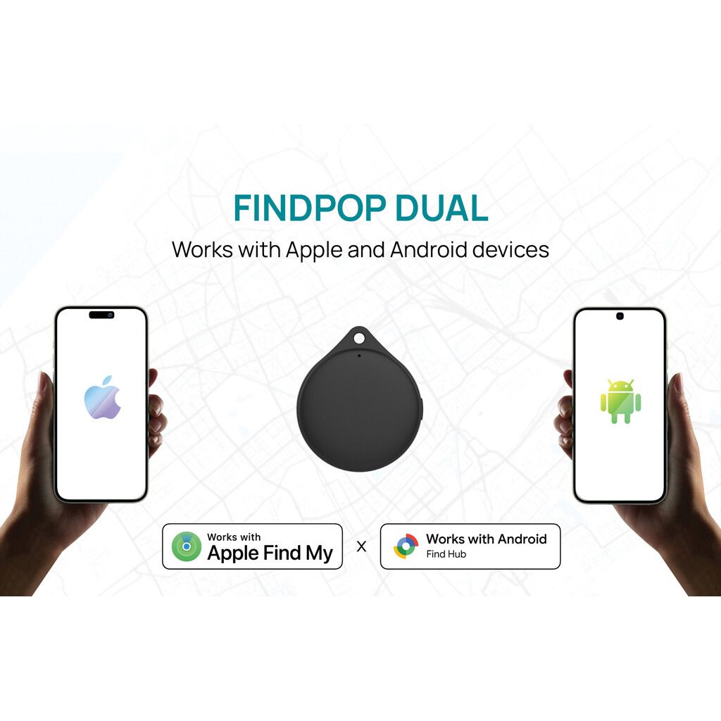 Findpop Dual IPX5 Artikelfinder aus RCS recyceltem ABS - schwarz-242