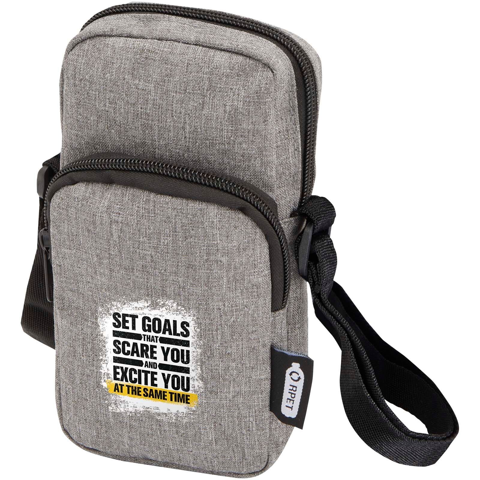 Ross Handytasche aus recyceltem GRS-Material - heather grau-345