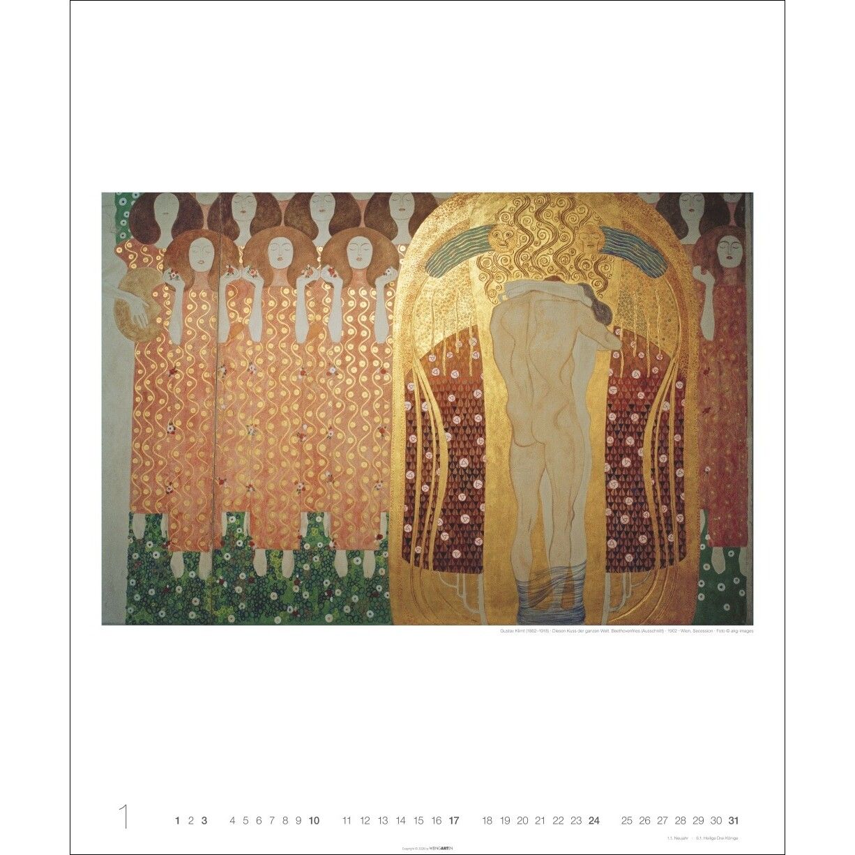 Gustav Klimt Edition - Kunst & Kultur Kalender-341