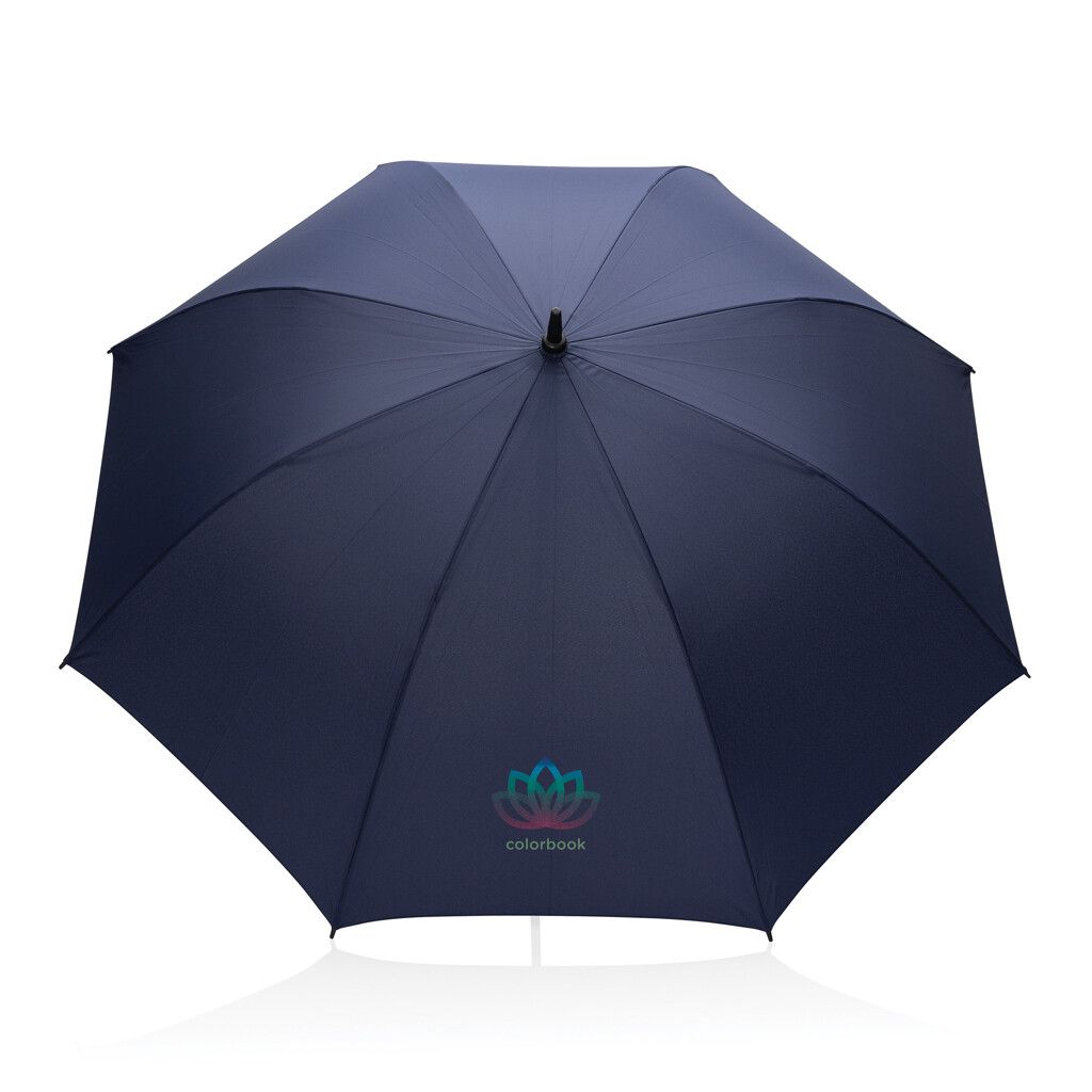 Tony Aware™ RPET 30" Schirm mit auto. Öffnung & Akaziengriff - navy blau-477