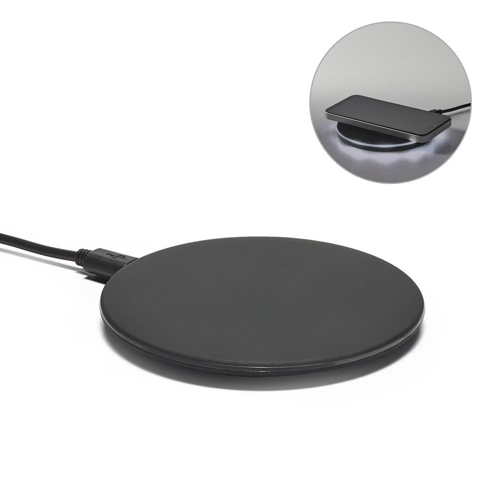 BURNELL Superschnelles 10W wireless Ladegerät aus ABS - schwarz-861