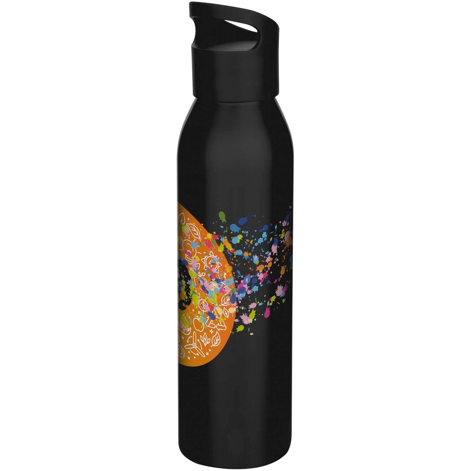 Sky 650 ml RCS-zertifizierte, einwandige Trinkflasche aus recyceltem Edelstahl - schwarz-374