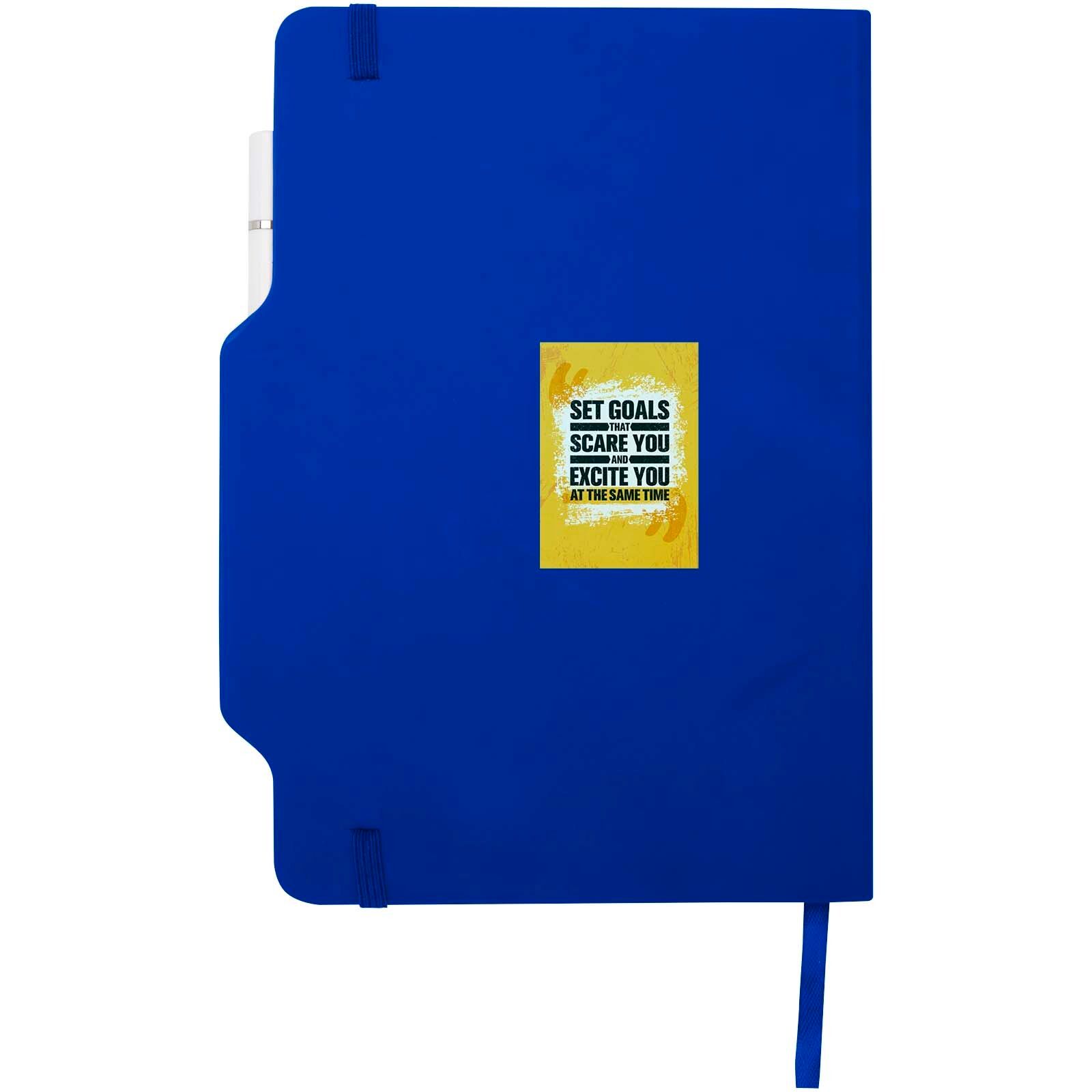 Nexus A5 Hardcover Notizbuch mit Kugelschreiber und Bleistiftset (schwarze Mine) - royalblau-867