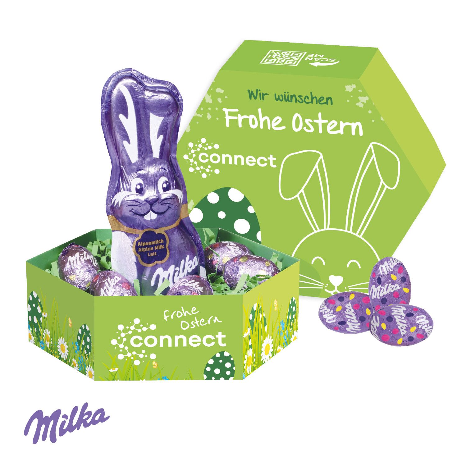 Großes Osternest mit Schokolade von Milka-213
