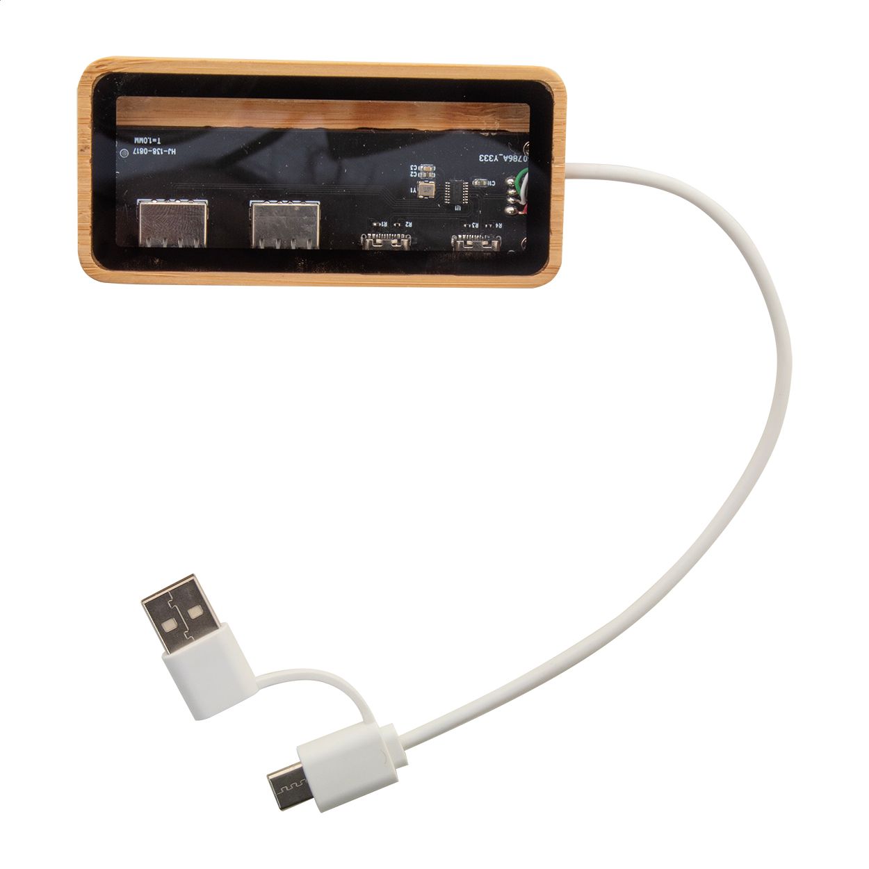 Transparenter USB-Hub SeeHub - natur - transparent-66