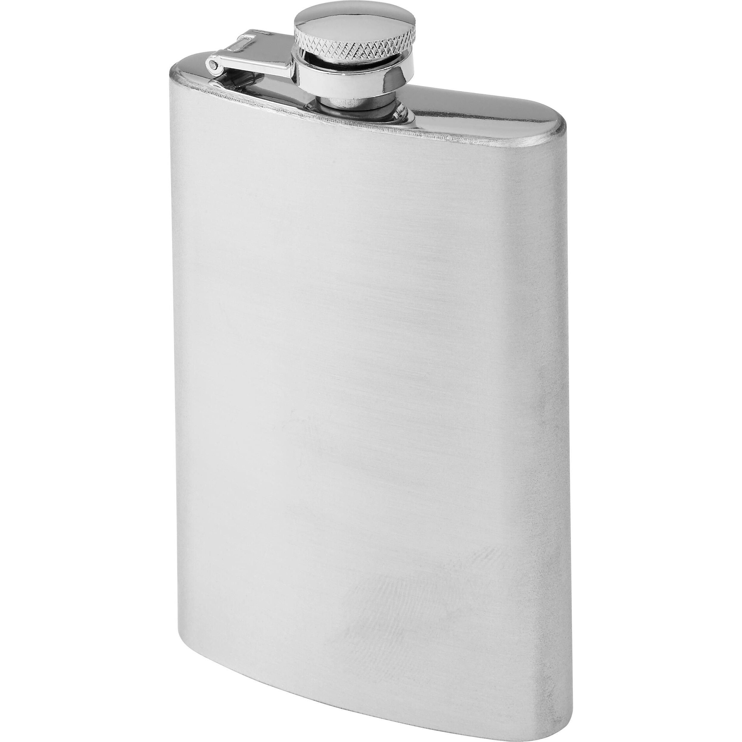 Flachmann aus Stahl (100 ml) Ingrid - silber-600