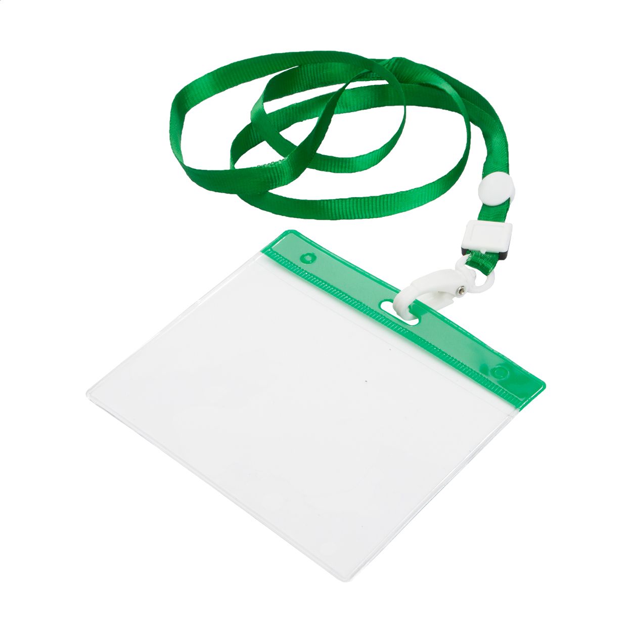 Ballek Ausweishülle mit Lanyard - grün - transparent-595