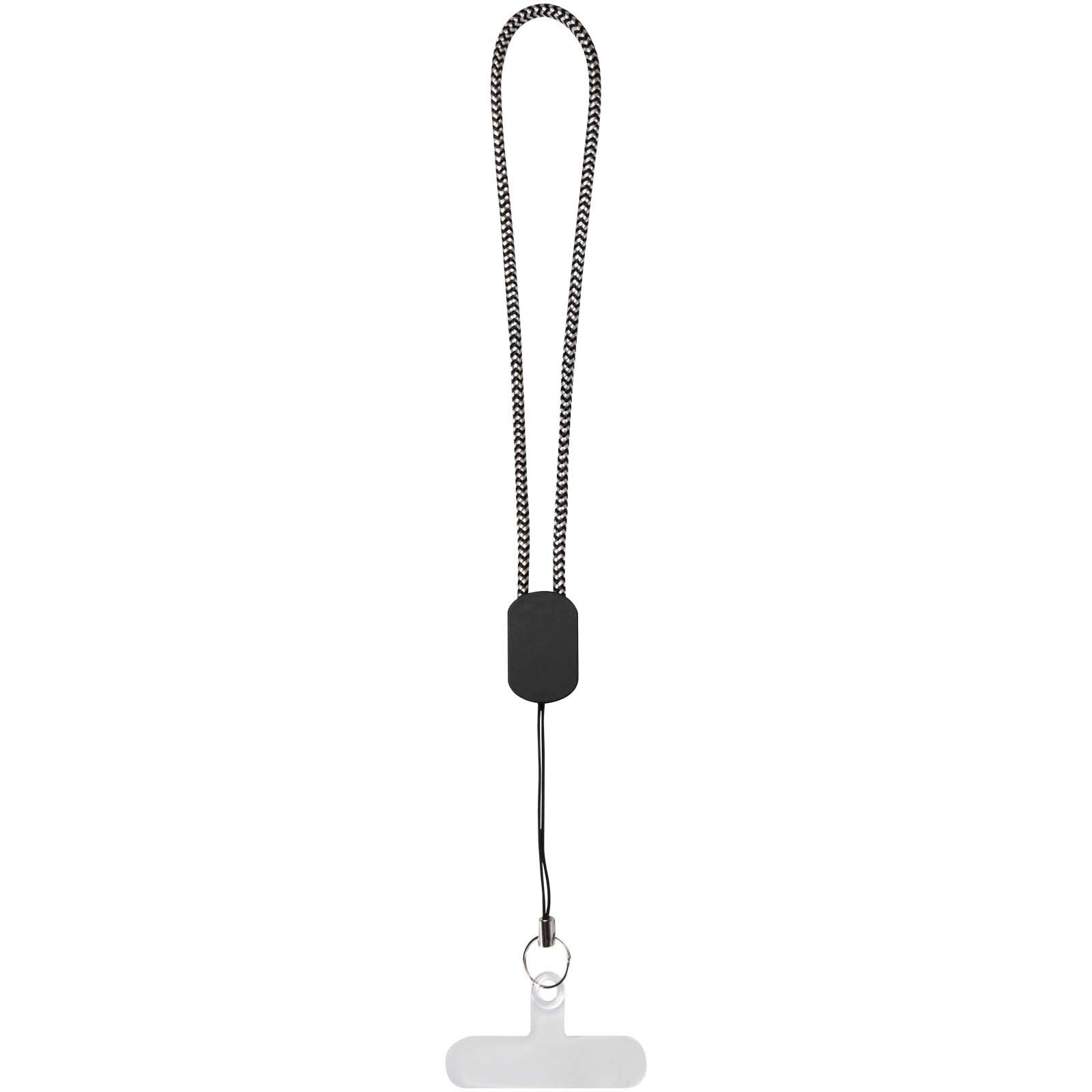 Arich RCS-Handschlaufe aus recyceltem Material mit integriertem 20-W-Ladekabel (Typ C) - schwarz-766