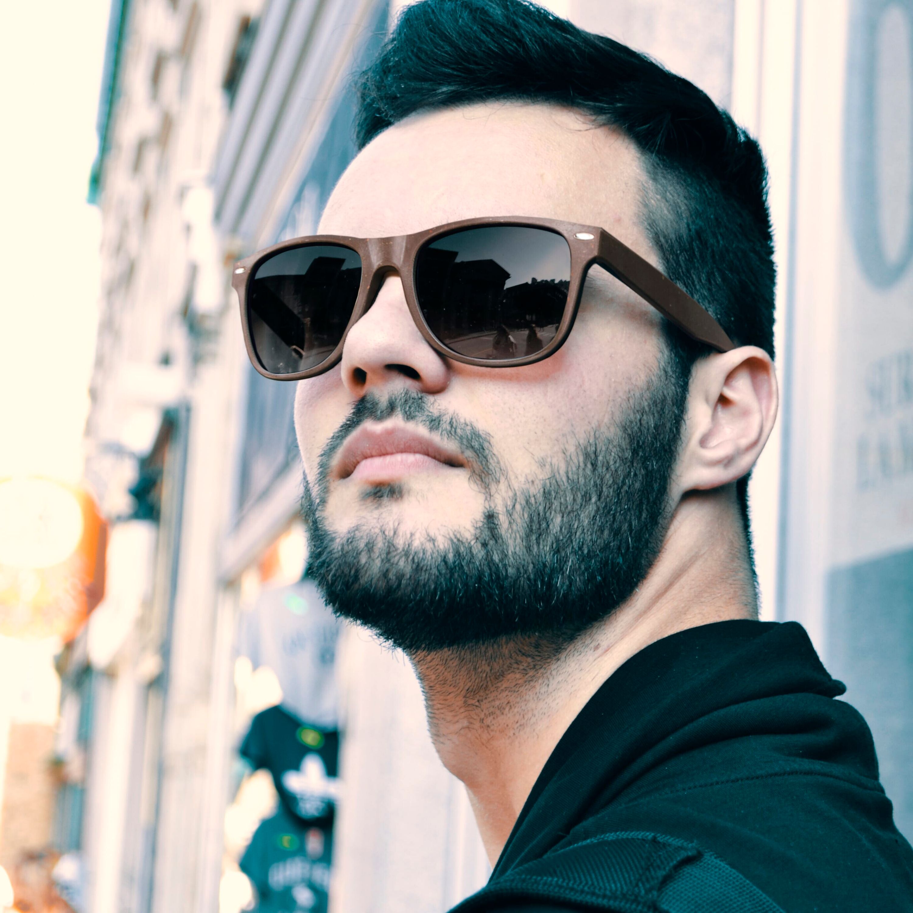 Sonnenbrille Justin Kaffee-Faser UV400 - natur-418