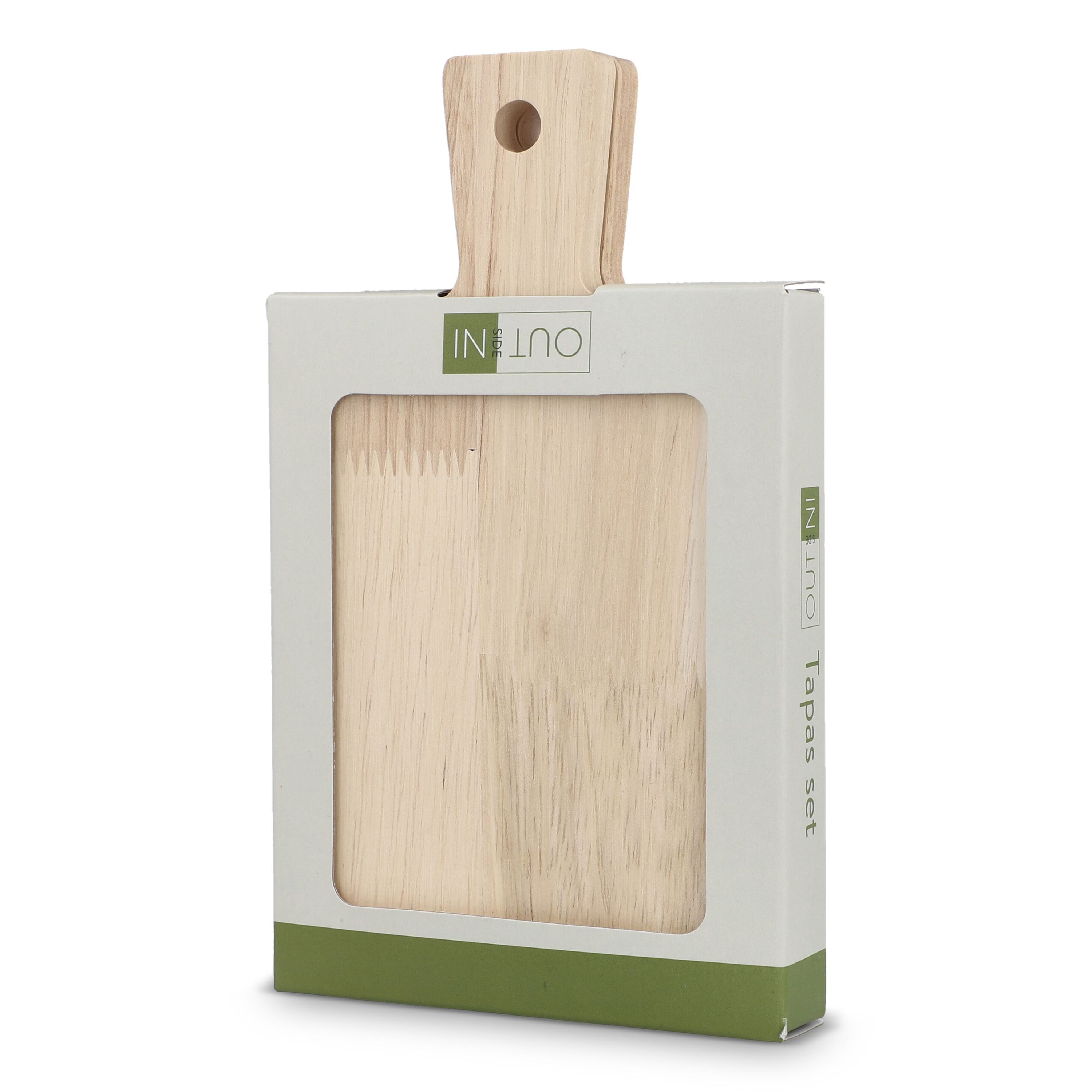 InSideOut 2er-Pack kleine Tapas-Tabletts aus Holz - holz  -  holz-383