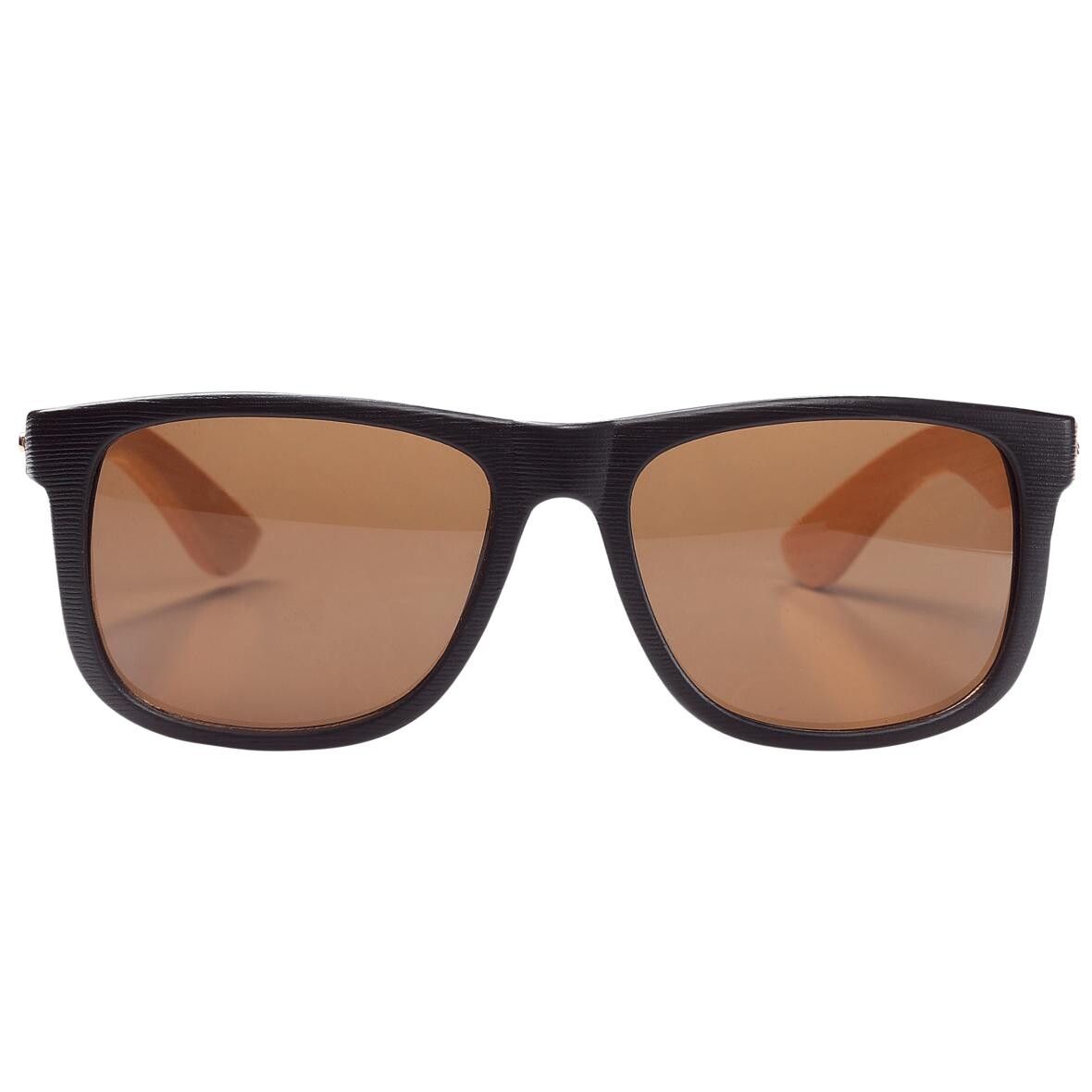 Sonnenbrille Bamboo - schwarz - braun-122