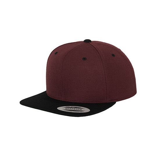 Classic Snapback 2-Tone - maroon - black-812