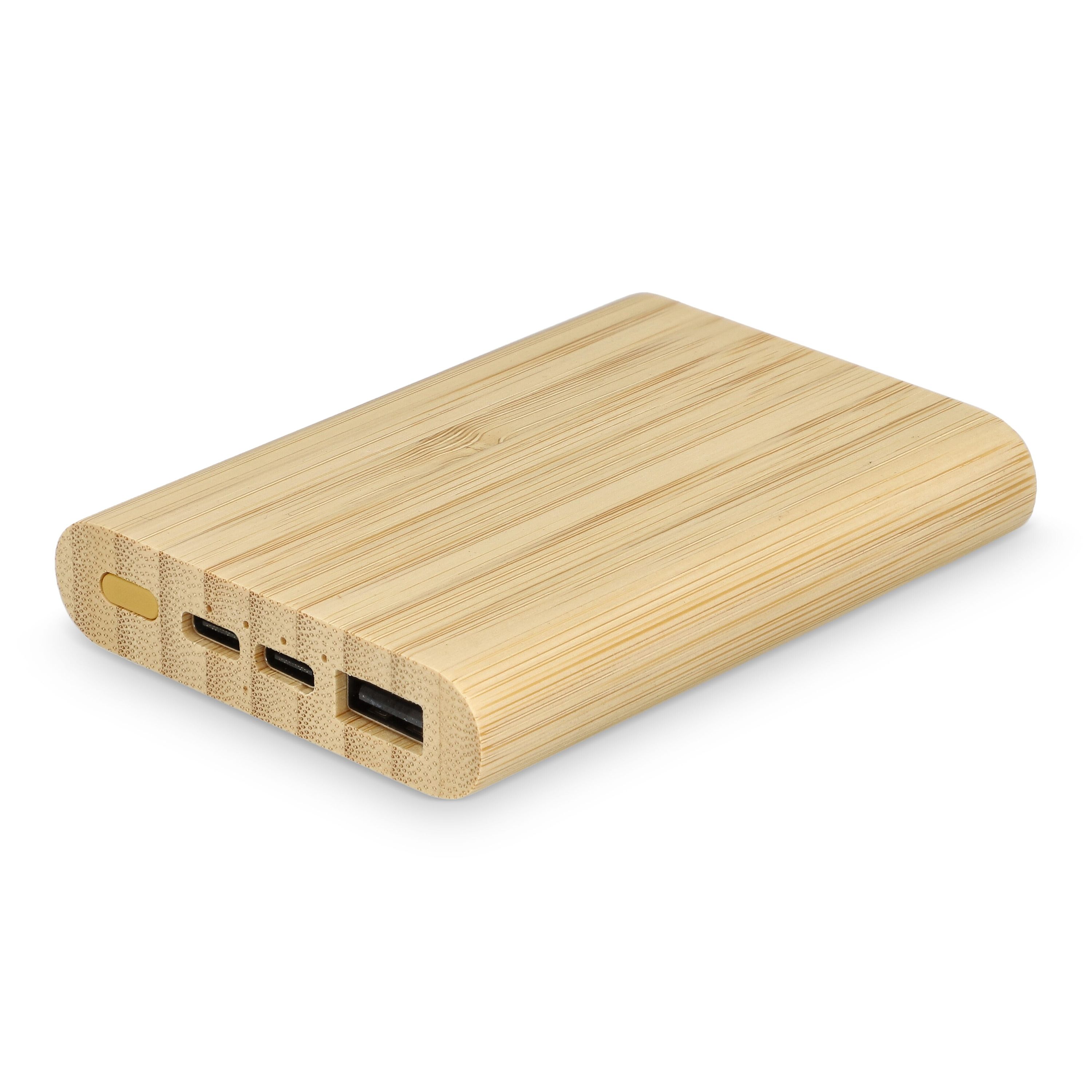 Powerbank Bamboo 5000 mAh - natur-356