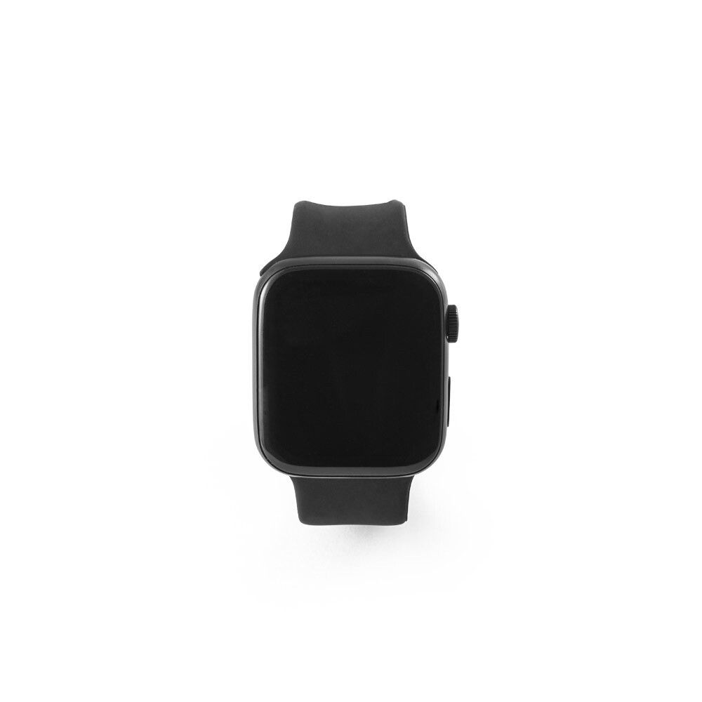 WILES Smartwatch 1.85"-Bildschirm, IPX4, 3 Tage Akku, Silikonarmband - schwarz-926