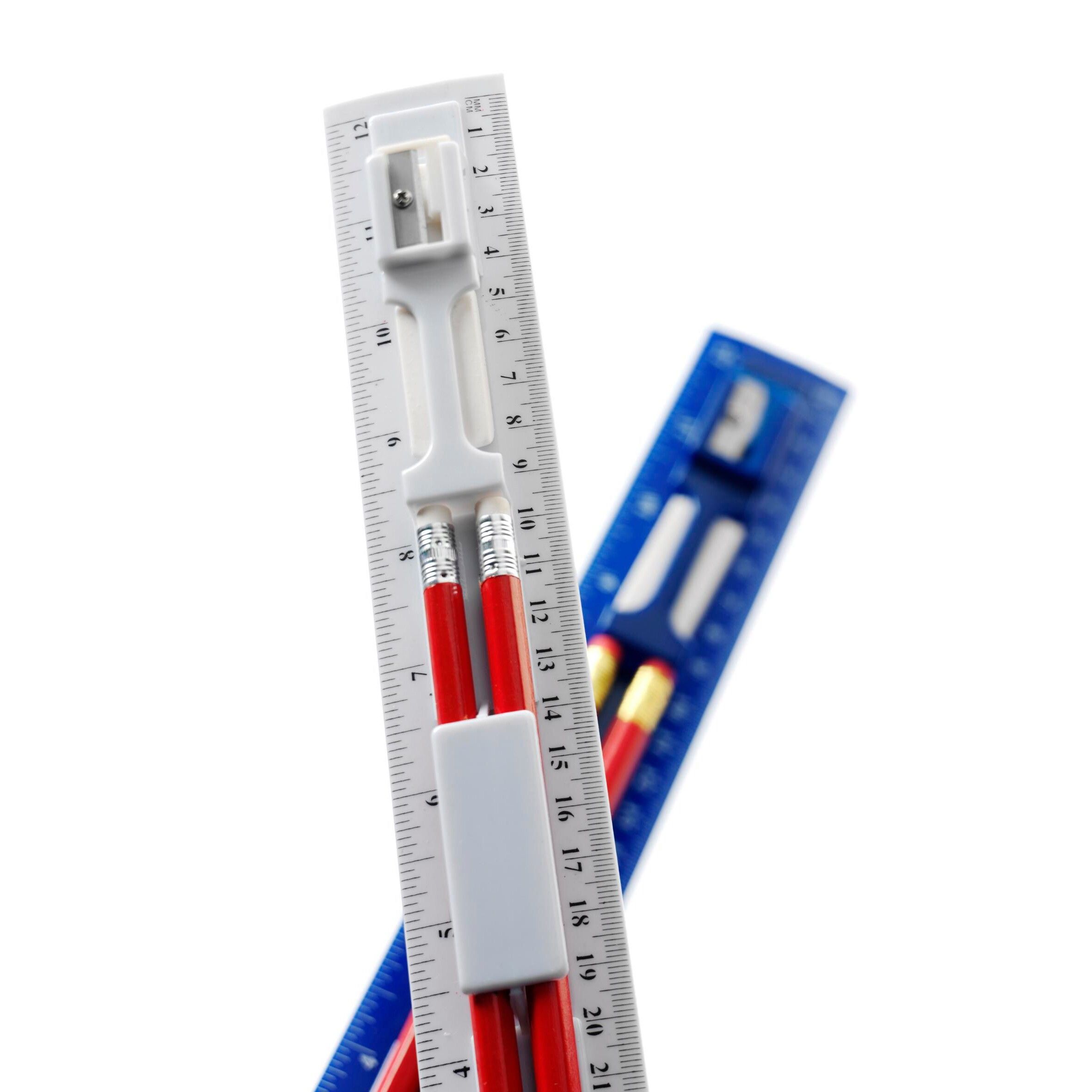 Lineal-Set aus Kunststoff Pascale - weiß-639