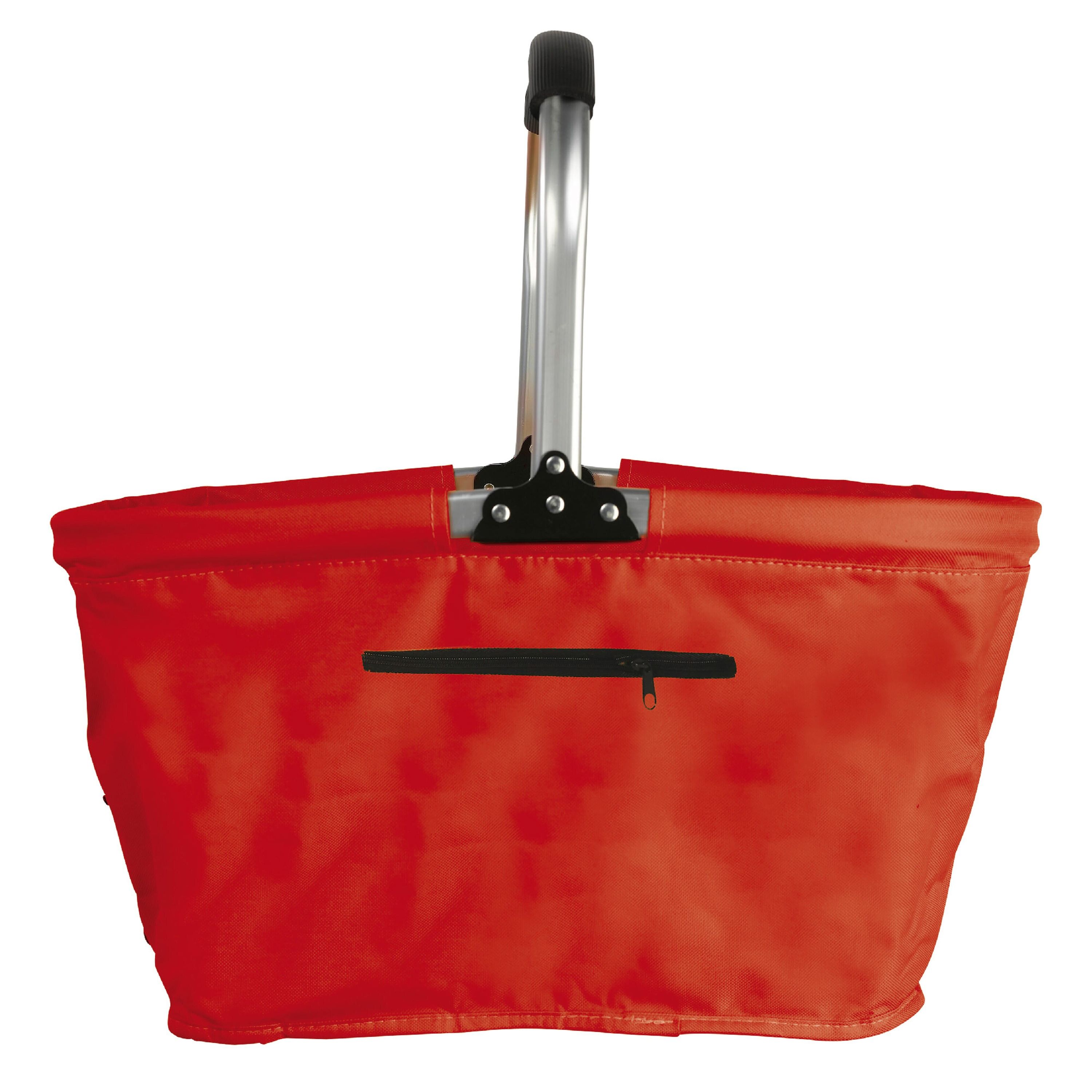 Faltbarer Kühl-Einkaufskorb - rot-635