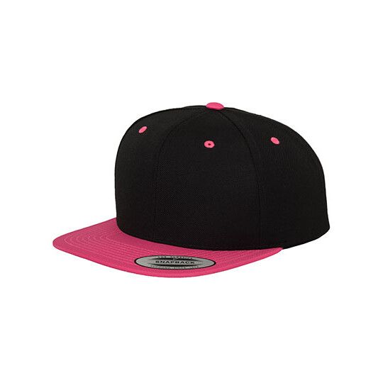 Classic Snapback 2-Tone - black - neon pink-686