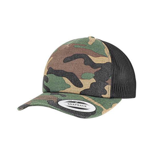 Camo Trucker Cap - dark camo - black-352