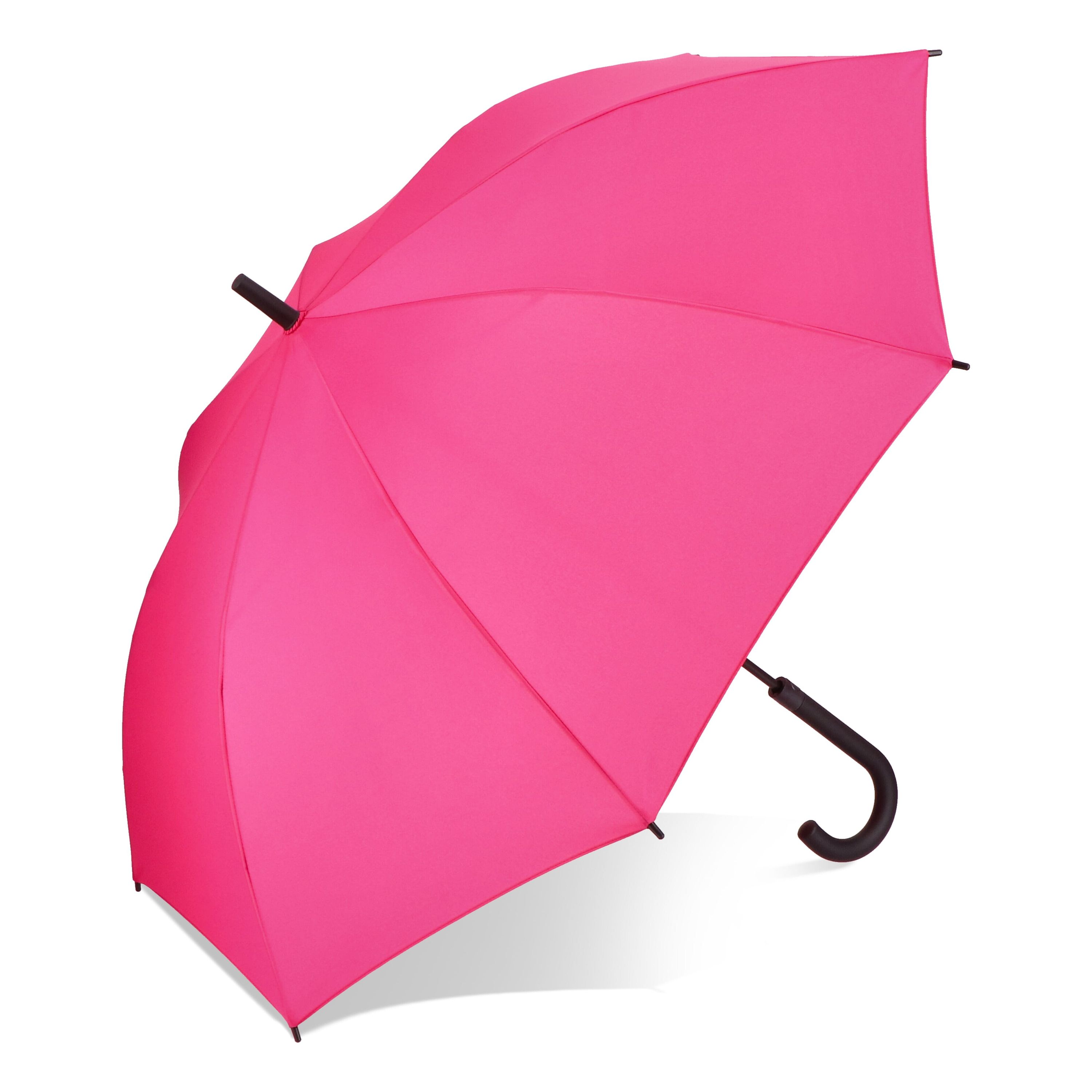 Verdure 190T Pongee 23 windproof Hakenschirm Auto open - rosa-376