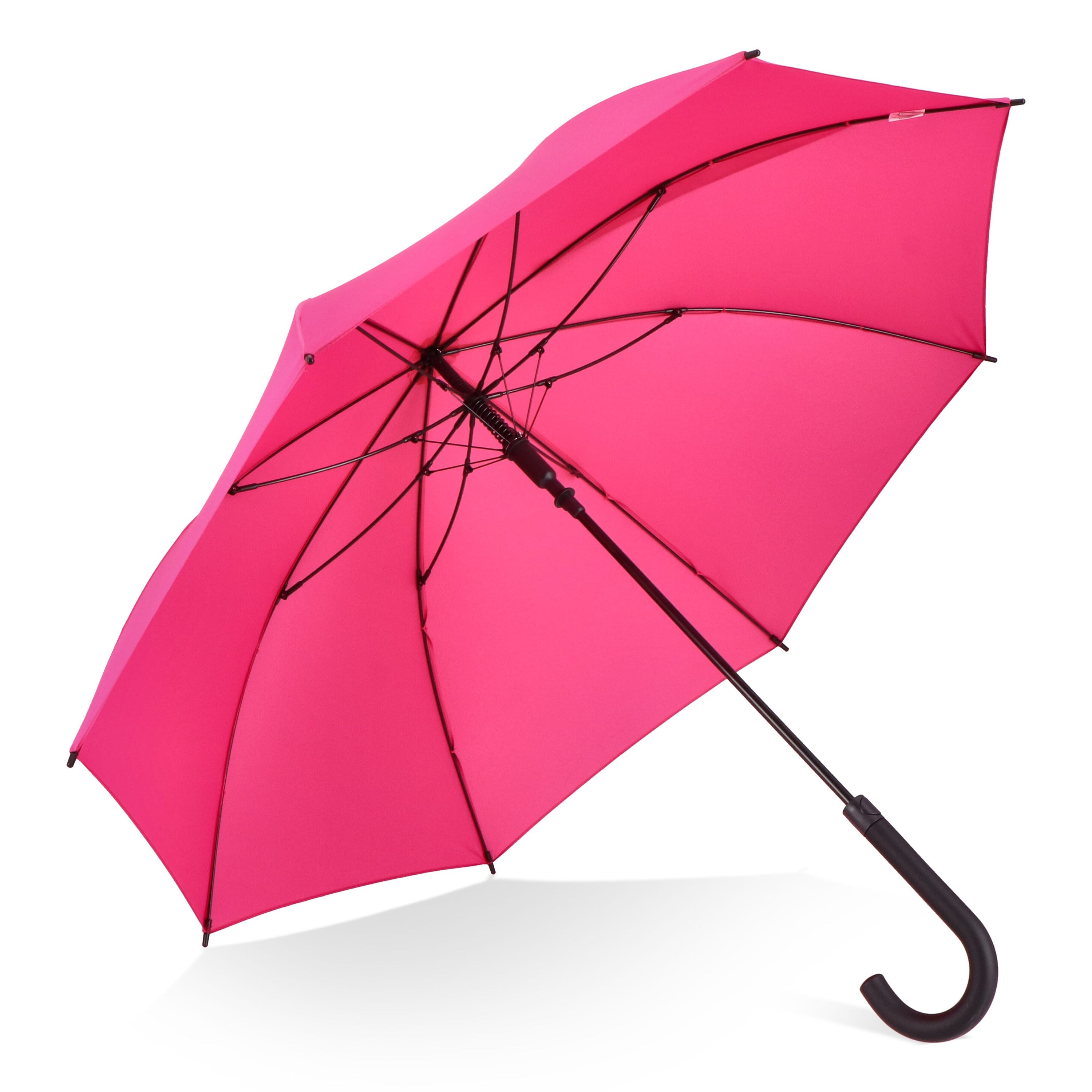 Verdure 190T Pongee 23 windproof Hakenschirm Auto open - rosa-376