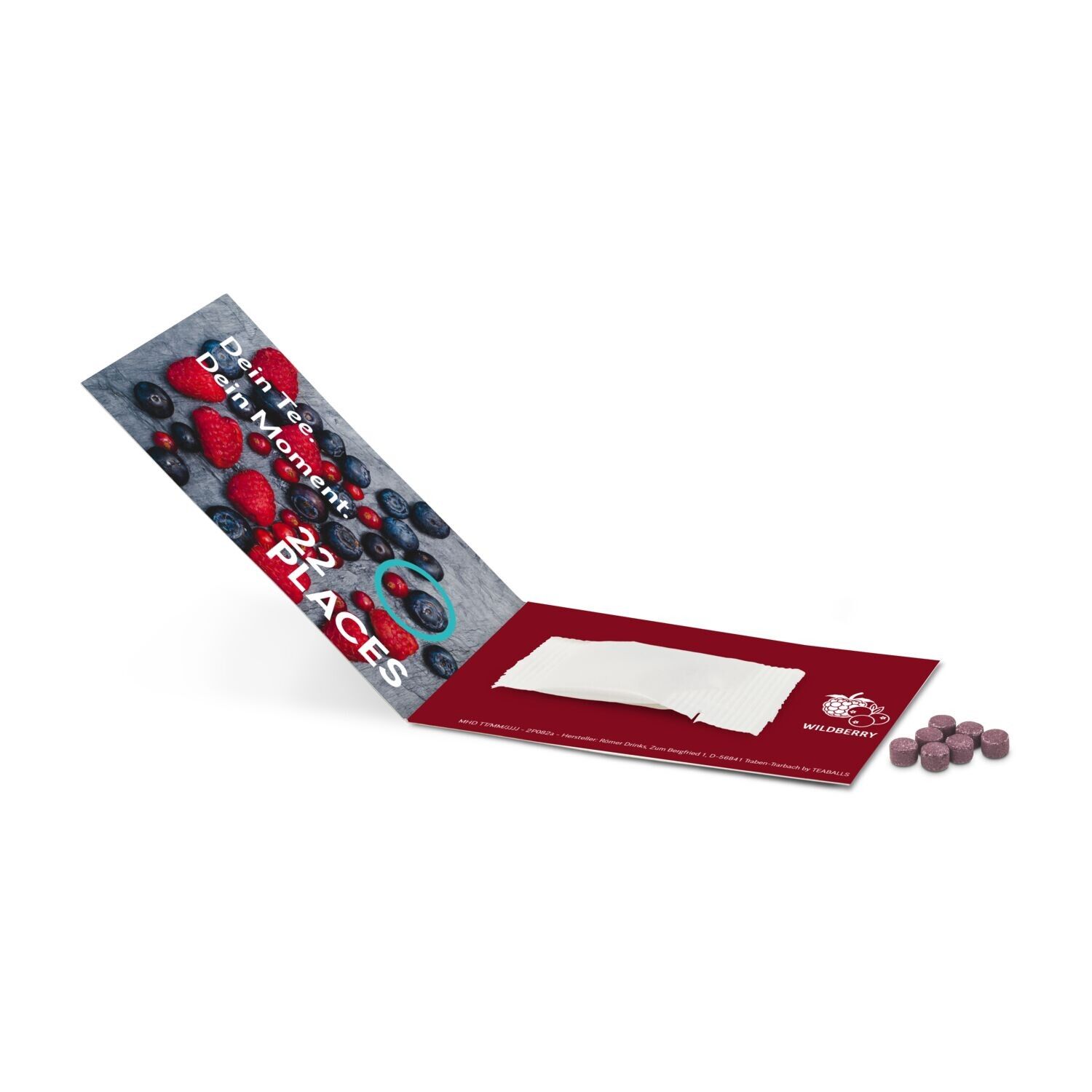 Promo Drops by TEABALLS - 1 Sachet (6-8 Wildberry Drops für ein Erfrischungsgetränk mit bis zu 0,5 L)-861
