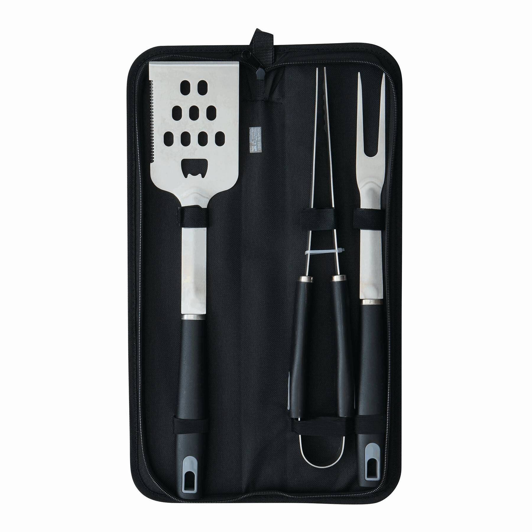 Edelstahl-Grillbesteck PRETTY BBQ - schwarz - silber-226