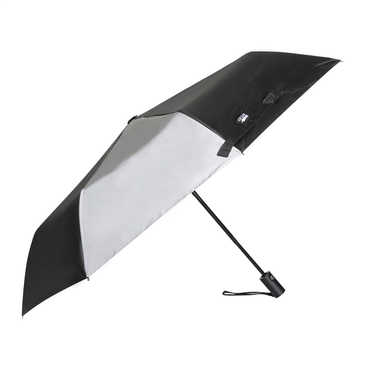 Radians Fold Reflektierender RPET-Regenschirm - schwarz-939