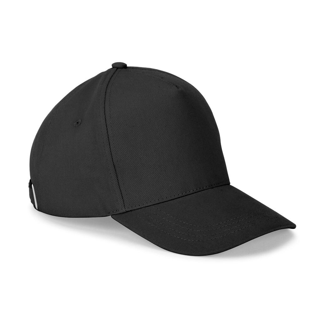 ASHTON Kappe aus 100% Baumwolle (260gsm) mit 5 Segmenten - schwarz-299