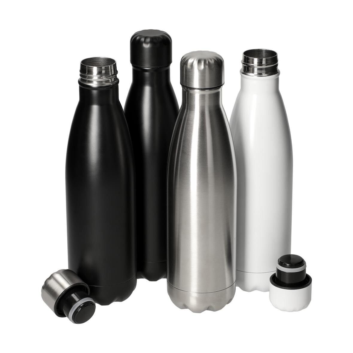 Vakuum Flasche Colare 0,5 l - schwarz - silber-254