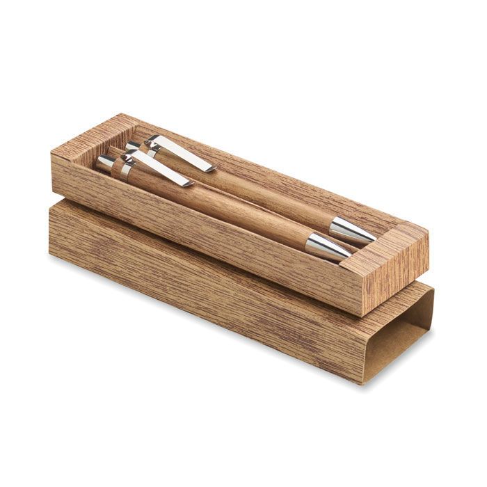 Schreibgeräte-Set Akazienholz JAKARTA SET - holz-1000