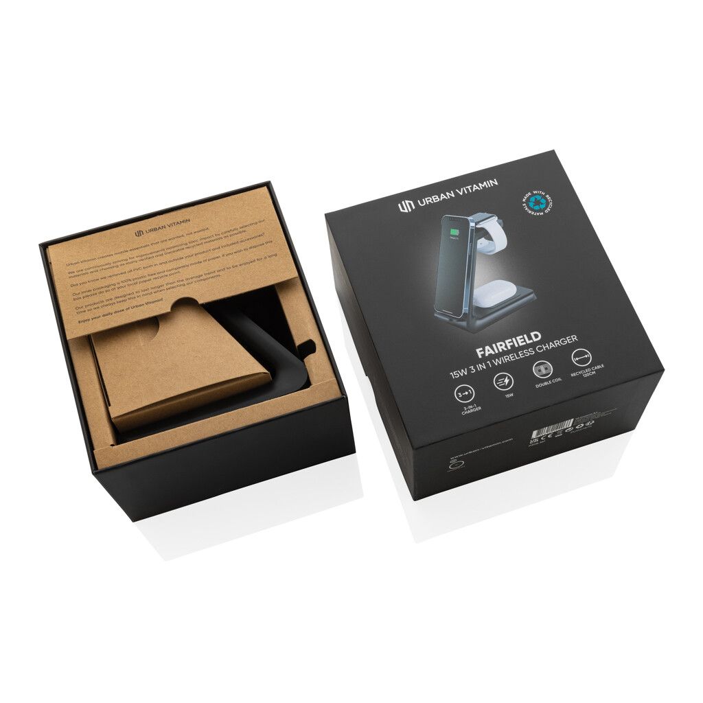 Urban Vitamin Fairfield 3-in-1 Charger aus RCS rPlastik - schwarz-120