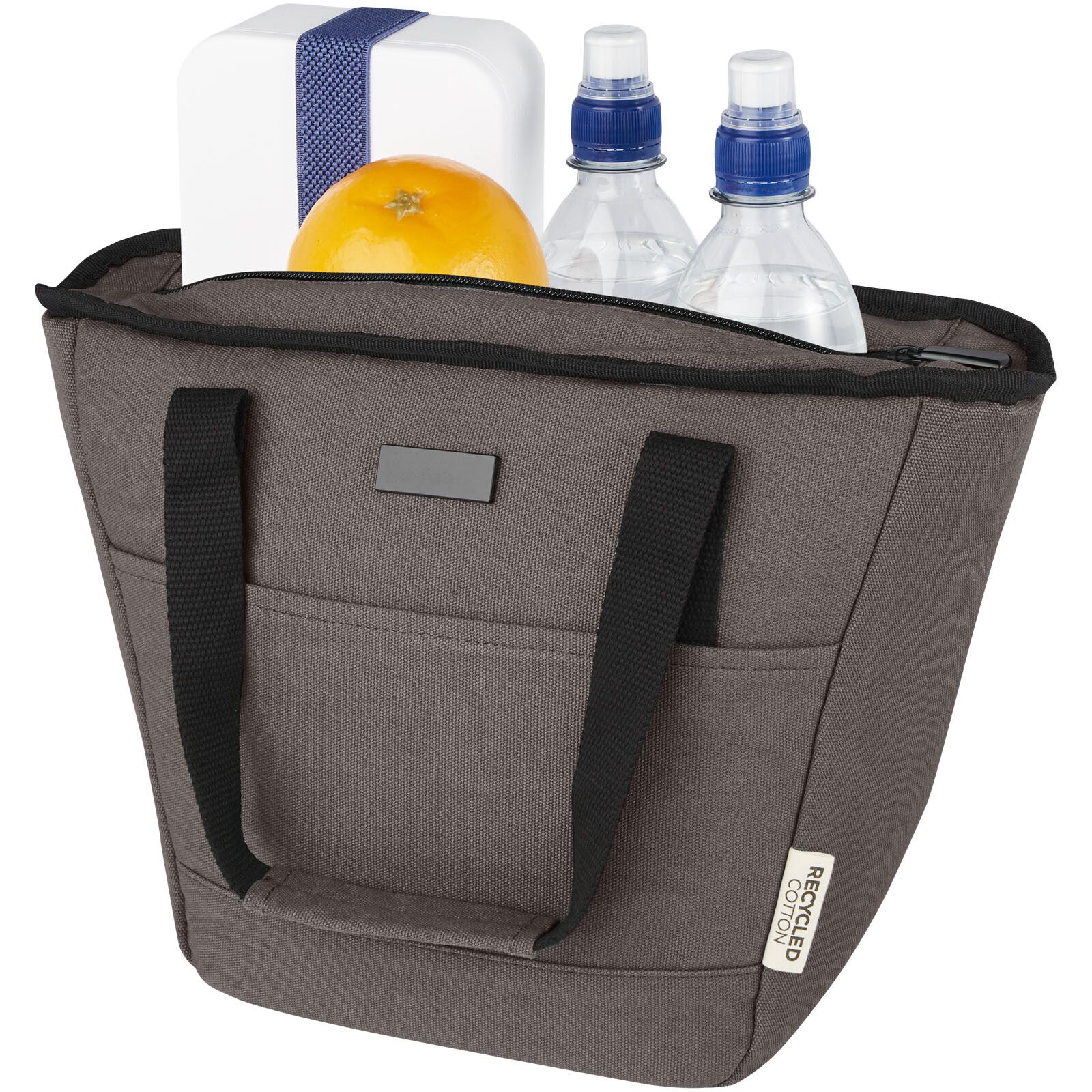 Joey GRS-recycelte Canvas Lunch Kühltasche 6 L für 9 Dosen - grau-204