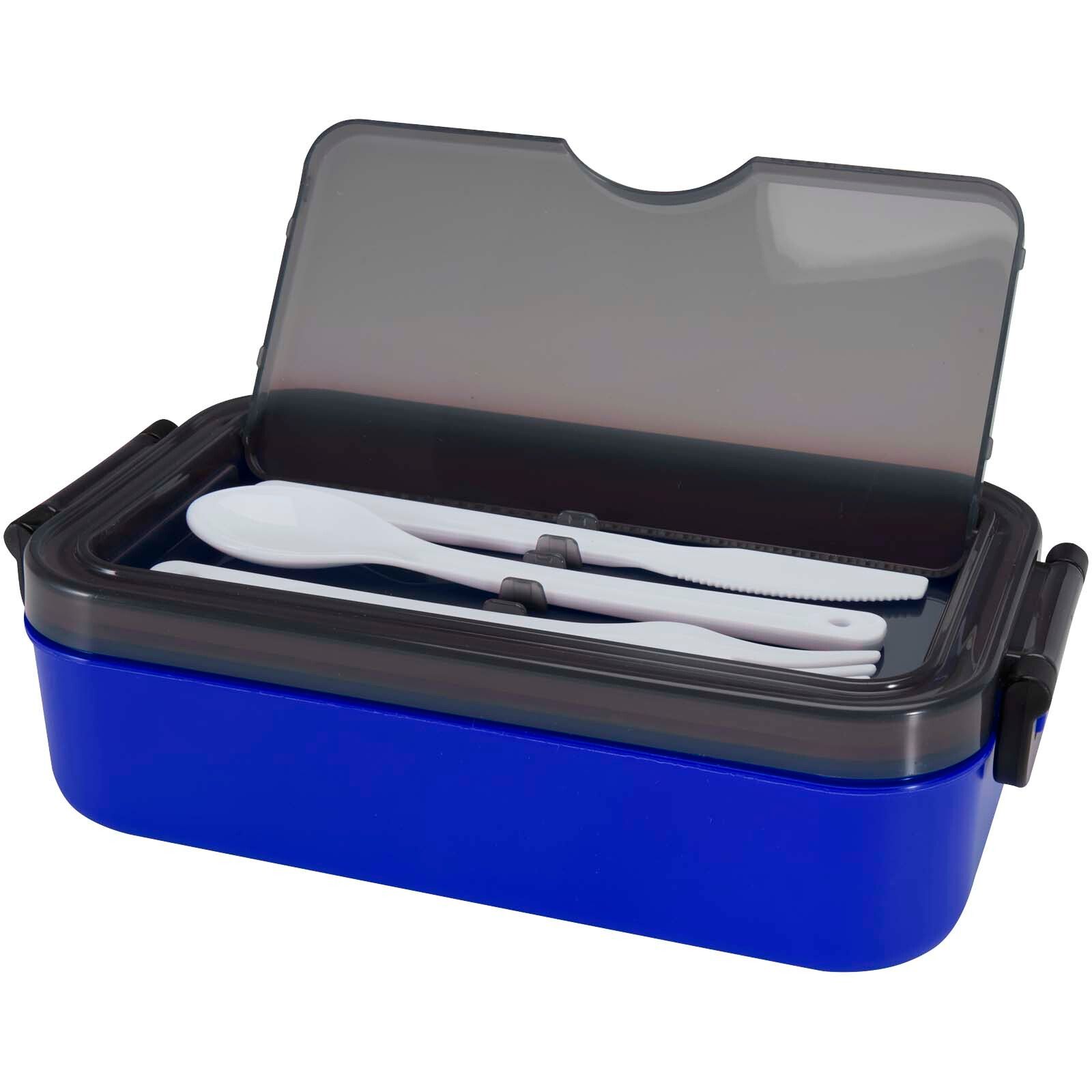 Snappy 1000 ml Lunchbox und Besteckset - blau-75